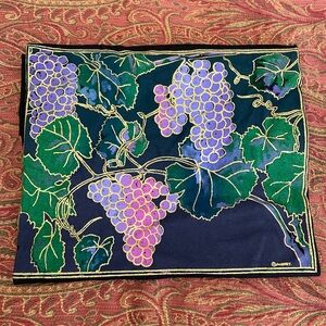 Hanes Black T-Shirt with Colorful Grapes Design